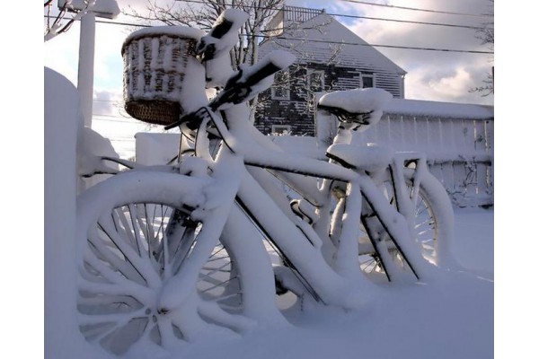 Уход за велосипедом при зимнем катании